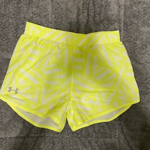 Neon yellow and white Under Armour girls large